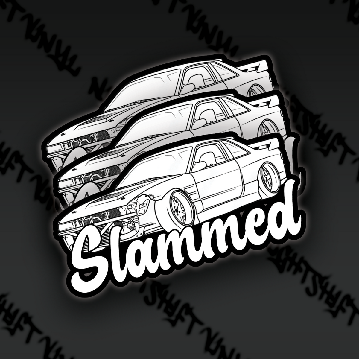 Slammed Car Stickers